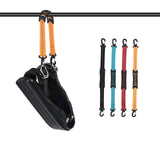 Maxbell 3xPortable Skating Shoes Carrier Strap with End Hooks Belt Ski Boot Strap Black
