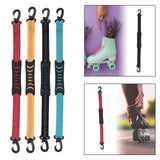 Maxbell 3xPortable Skating Shoes Carrier Strap with End Hooks Belt Ski Boot Strap Black