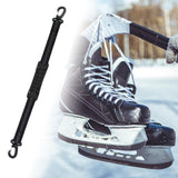 Maxbell 2xPortable Skating Shoes Carrier Strap with End Hooks Belt Ski Boot Strap Black