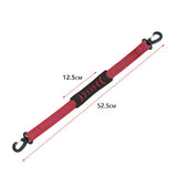 Maxbell 3xPortable Skating Shoes Carrier Strap with End Hooks Belt Ski Boot Strap Red