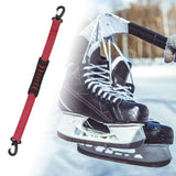 Maxbell 3xPortable Skating Shoes Carrier Strap with End Hooks Belt Ski Boot Strap Red