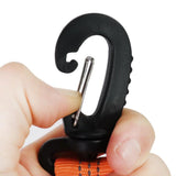 Maxbell 2xPortable Skating Shoes Carrier Strap with End Hooks Belt Ski Boot Strap Orange