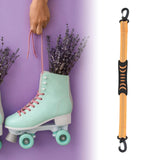 Maxbell 2xPortable Skating Shoes Carrier Strap with End Hooks Belt Ski Boot Strap Orange