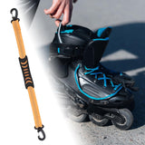 Maxbell 2xPortable Skating Shoes Carrier Strap with End Hooks Belt Ski Boot Strap Orange