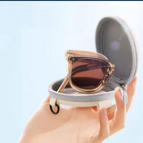 Maxbell 2xFolding Sunglasses Case Zipper Case Portable Protective Case Men Women