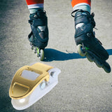 Maxbell 4xInline Roller Skate Spider Buckle Mounting for Skiing Ice Skates Accessories white aureate
