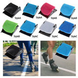Maxbell 2xDurable Roller Skates Strap Buckle Skates Strap Clasp Repair Accessories Style A Black