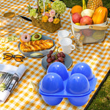 Maxbell 3xEgg Case 4 Grids Egg Storage Box Outdoor Egg Box for Hiking BBQ