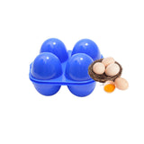 Maxbell 2xEgg Case 4 Grids Egg Storage Box Outdoor Egg Box for Hiking BBQ