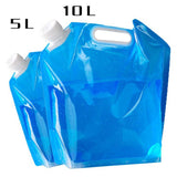 Maxbell 4xWater Storage Jugs Water Bucket Water Carrier Folding Water Container Bag 5L 32.5cmx30.5CM