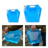 Maxbell 3xWater Storage Jugs Water Bucket Water Carrier Folding Water Container Bag 5L 32.5cmx30.5CM