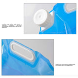 Maxbell 3xWater Storage Jugs Water Bucket Water Carrier Folding Water Container Bag 5L 32.5cmx30.5CM