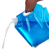 Maxbell 4xWater Storage Jugs Water Bucket Water Carrier Folding Water Container Bag 5L 32.5cmx30.5CM