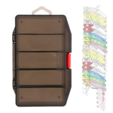 Maxbell 3xFishing Tackle Box Portable Fishing Storage Box Fishing Tools Box Waterproof M