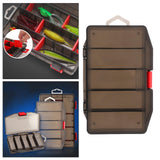 Maxbell 2xFishing Tackle Box Portable Fishing Storage Box Fishing Tools Box Waterproof M