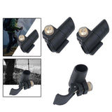 Maxbell 4xWalking Stick Lock Walking Pole Flip Lock Black for Snowshoeing Hiking 14 Oblique Caliber