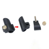Maxbell 4xWalking Stick Lock Walking Pole Flip Lock Black for Snowshoeing Hiking 16 Oblique Caliber