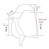 Maxbell 3xOutdoor Hiking Hat with Removable Face Neck Flap Cover Breathable for Garden Dark Blue