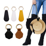 Maxbell 5xMagnetic Hat Clip Portable Travel Hat Clip for Wide Brim Hats Women Backpack 10x4cm Black