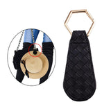 Maxbell 4xMagnetic Hat Clip Portable Travel Hat Clip for Wide Brim Hats Women Backpack 10x4cm Black