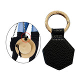 Maxbell 6xMagnetic Hat Clip Portable Travel Hat Clip for Wide Brim Hats Women Backpack 10x5cm Black