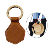 Maxbell 5xMagnetic Hat Clip Portable Travel Hat Clip for Wide Brim Hats Women Backpack 10x5cm Brown