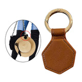 Maxbell 3xMagnetic Hat Clip Portable Travel Hat Clip for Wide Brim Hats Women Backpack 10x5cm Brown