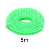 Maxbell 4xClothesline Stretchy Portable Laundry Cord for Garden Camping Accessories RV green 500cm