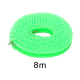 Maxbell 4xClothesline Stretchy Portable Laundry Cord for Garden Camping Accessories RV green 800cm