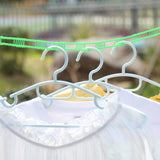 Maxbell 3xClothesline Stretchy Portable Laundry Cord for Garden Camping Accessories RV green 800cm