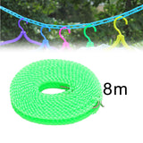Maxbell 2xClothesline Stretchy Portable Laundry Cord for Garden Camping Accessories RV green 800cm