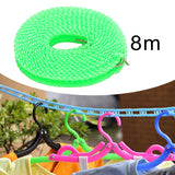 Maxbell 2xClothesline Stretchy Portable Laundry Cord for Garden Camping Accessories RV green 800cm