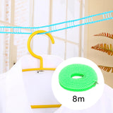 Maxbell 2xClothesline Stretchy Portable Laundry Cord for Garden Camping Accessories RV green 800cm