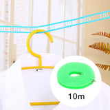 Maxbell 3xClothesline Stretchy Portable Laundry Cord for Garden Camping Accessories RV green 1000cm