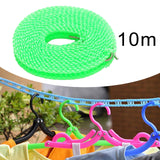 Maxbell 2xClothesline Stretchy Portable Laundry Cord for Garden Camping Accessories RV green 1000cm