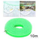 Maxbell 2xClothesline Stretchy Portable Laundry Cord for Garden Camping Accessories RV green 1000cm