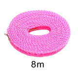 Maxbell 2xClothesline Stretchy Portable Laundry Cord for Garden Camping Accessories RV pink 800cm