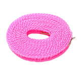 Maxbell 3xClothesline Stretchy Portable Laundry Cord for Garden Camping Accessories RV pink 800cm