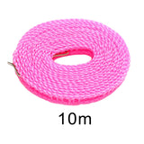 Maxbell 2xClothesline Stretchy Portable Laundry Cord for Garden Camping Accessories RV pink 1000cm