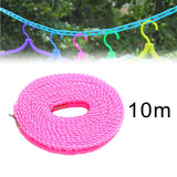 Maxbell 3xClothesline Stretchy Portable Laundry Cord for Garden Camping Accessories RV pink 1000cm