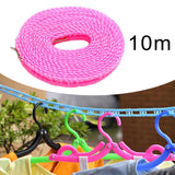 Maxbell 2xClothesline Stretchy Portable Laundry Cord for Garden Camping Accessories RV pink 1000cm