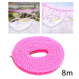Maxbell 4xClothesline Stretchy Portable Laundry Cord for Garden Camping Accessories RV pink 1000cm