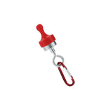 Maxbell 4xMagnetic Hooks Heavy Duty Camping Strong Magnetic Tent Light Hook for Garden Red