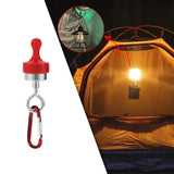 Maxbell 2xMagnetic Hooks Heavy Duty Camping Strong Magnetic Tent Light Hook for Garden Red