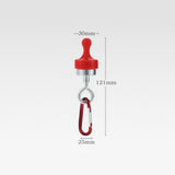 Maxbell 2xMagnetic Hooks Heavy Duty Camping Strong Magnetic Tent Light Hook for Garden Red