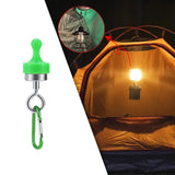 Maxbell 4xMagnetic Hooks Heavy Duty Camping Strong Magnetic Tent Light Hook for Garden Green