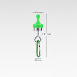 Maxbell 2xMagnetic Hooks Heavy Duty Camping Strong Magnetic Tent Light Hook for Garden Green
