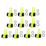 Maxbell 3x10x Fishing Hooks Keeper Hook Keeper for Lures Mini Fishing Rod Hook Keepers green