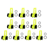 Maxbell 4x10x Fishing Hooks Keeper Hook Keeper for Lures Mini Fishing Rod Hook Keepers green