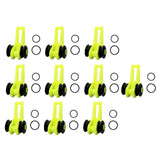 Maxbell 3x10x Fishing Hooks Keeper Hook Keeper for Lures Mini Fishing Rod Hook Keepers green